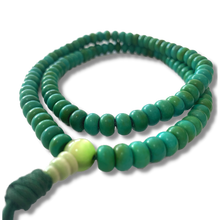 Load image into Gallery viewer, Faux Turquoise  Prayer Bead Mala - Flat Beads