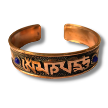 Load image into Gallery viewer, Mani Compassion Mantra Brass Cuff