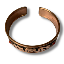 Load image into Gallery viewer, Mani Compassion Mantra Brass Cuff