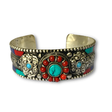 Load image into Gallery viewer, Stone Setting Metal Cuff