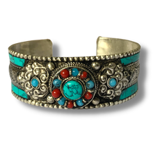Load image into Gallery viewer, Stone Setting Metal Cuff