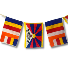 Load image into Gallery viewer, Universal Buddhist Flag & Tibetan National Flag Banner