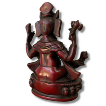 Load image into Gallery viewer, Ganesha Statue  - Antique Red