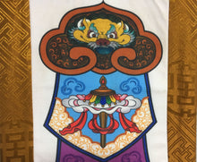 Load image into Gallery viewer, Golden Brocade Eight Auspicious Symbol Wall Hanging top close up