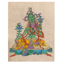 Load image into Gallery viewer, Green Tara on Lotka Paper Card