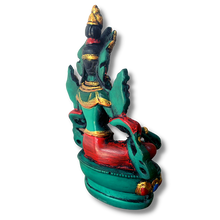 Load image into Gallery viewer, Green Tara Statue - Hand Painted -12cm