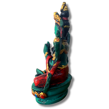 Load image into Gallery viewer, Green Tara Statue - Hand Painted -12cm
