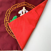 Load image into Gallery viewer, cushion cover maroon double vajra back