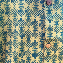 Load image into Gallery viewer, Endless Knot Short Sleeved Shirt - Green & Brown