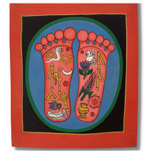 Load image into Gallery viewer, Hamsa Symbolic Palms & Feet - Hand painted