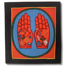 Load image into Gallery viewer, Hamsa Symbolic Palms & Feet - Hand painted