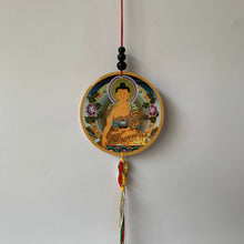 Load image into Gallery viewer, Hanger Buddha Shakyamuni Print Wood Hanger with Mantra 
