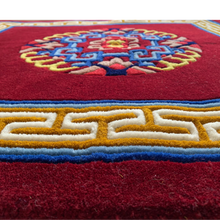 Load image into Gallery viewer, Premium Tibetan Carpet - Maroon