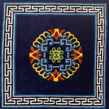 Load image into Gallery viewer, Premium Tibetan Carpet -Dark Blue
