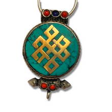 Load image into Gallery viewer, Endless Knot Ghau Pendant