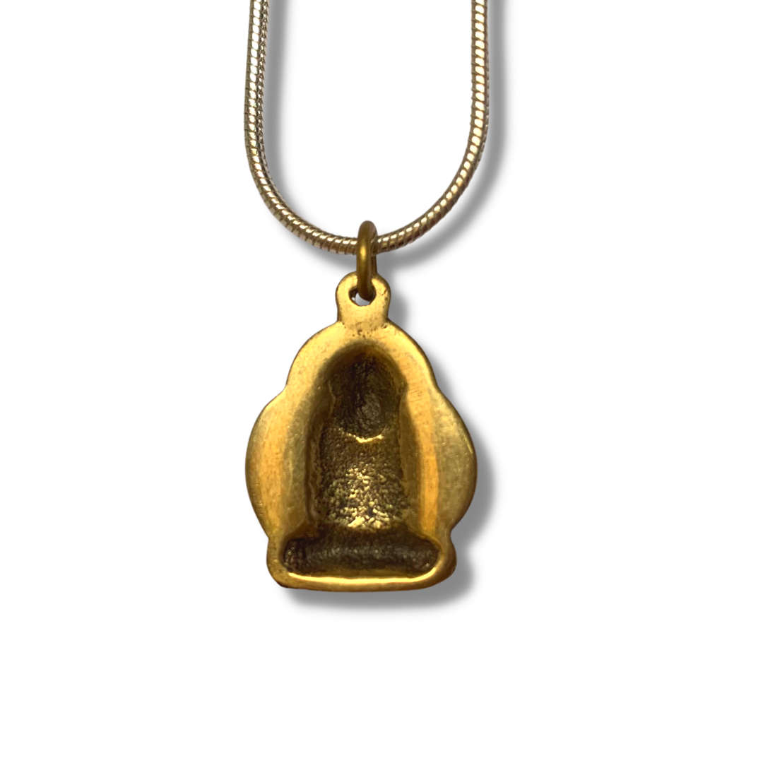 Small deals buddha necklace