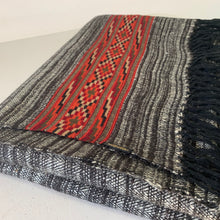 Load image into Gallery viewer, Yak Wool Shawl Black & White