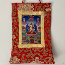 Load image into Gallery viewer, Mini Brocade Thangka - Chenrezig