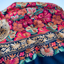 Load image into Gallery viewer, Embroidered Pashmina Shawl - Black