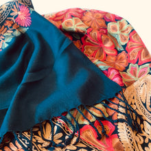 Load image into Gallery viewer, Embroidered Pashmina Shawl - Black