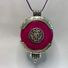 Load image into Gallery viewer, Round Amulet Pendant - Dark Purple
