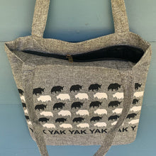 Load image into Gallery viewer, Tote Bag - Yak Yak Yak ~ Grey