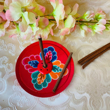Load image into Gallery viewer, Flower Incense Holder- Red