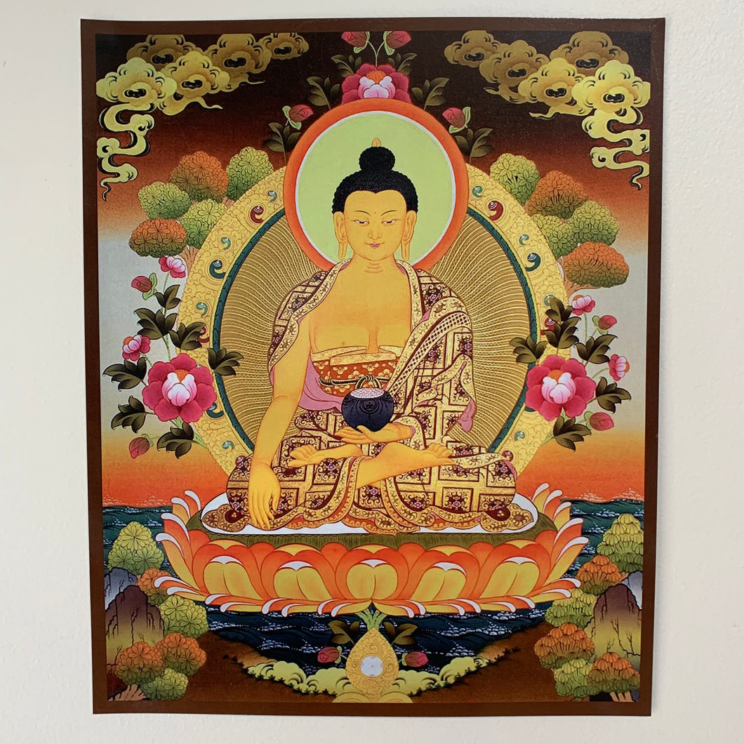 Tibetan Buddhist Deity Card - Buddha