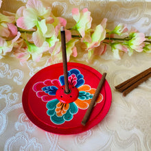 Load image into Gallery viewer, Flower Incense Holder- Red