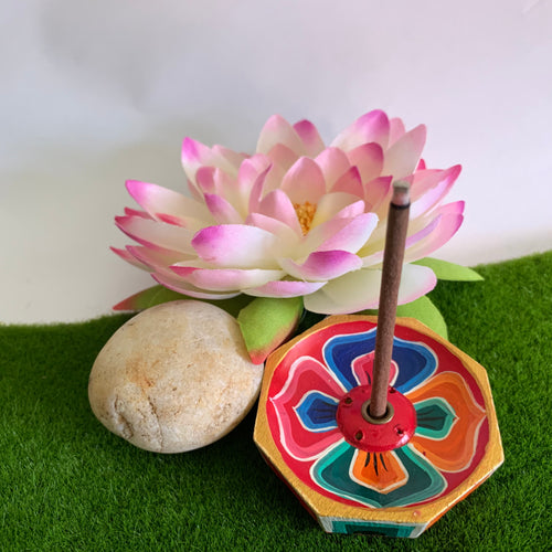 Lotus Incense Holder - Octagonal