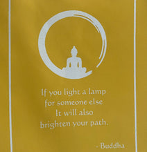 Load image into Gallery viewer, Buddha Quote Prayer Flags