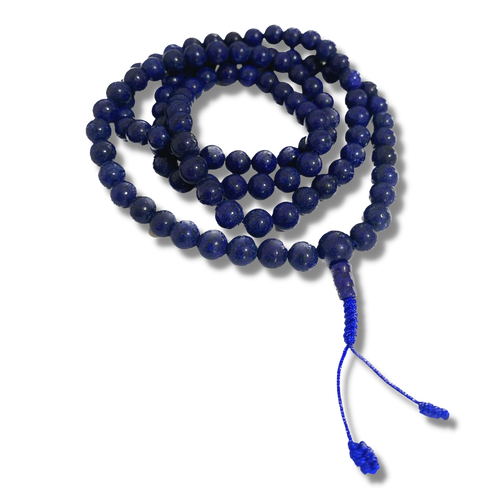 Faux Lapis Lazuli 108 Bead Mala - 8mm