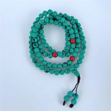 Load image into Gallery viewer, prayer beads mala turquoise coiled