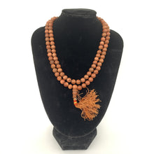 Load image into Gallery viewer, prayer beads mala sandstone sunstone 108 beads on bust