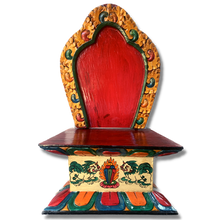 Load image into Gallery viewer, Snow Lion Statue Throne - Antique Like - Large