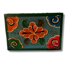 Load image into Gallery viewer, Tibetan Style Tissue Box Holder - Blue