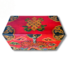 Load image into Gallery viewer, Tibetan Treasure Box Maroon - Tiger
