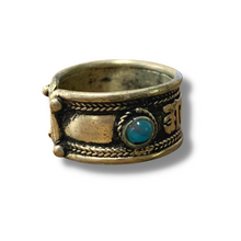 Load image into Gallery viewer, Turquoise Bead Mani Finger Ring