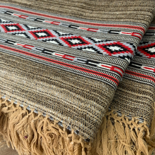 Load image into Gallery viewer, Yak Wool Shawl Caramel & Black