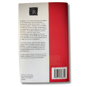 The Buddhist Handbook - A Complete Guide to Buddhist Teaching and Practice - Pre-loved