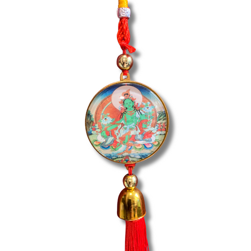 Green Tara & Guru Rinpoche Hanger - 35 cm