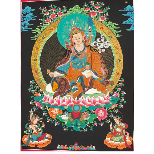 Guru Padmasambhava - Hand-painted Thangka