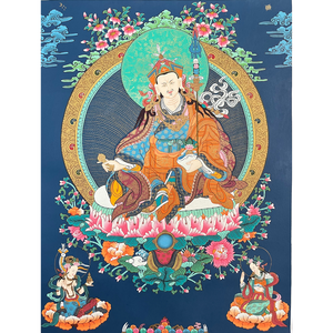 Guru Padmasambhava - Hand-painted Thangka