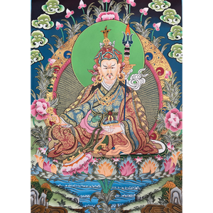 Guru Padmasambhava - Hand-painted Thangka