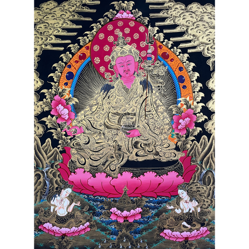 Guru Padmasambhava - Hand-painted Thangka