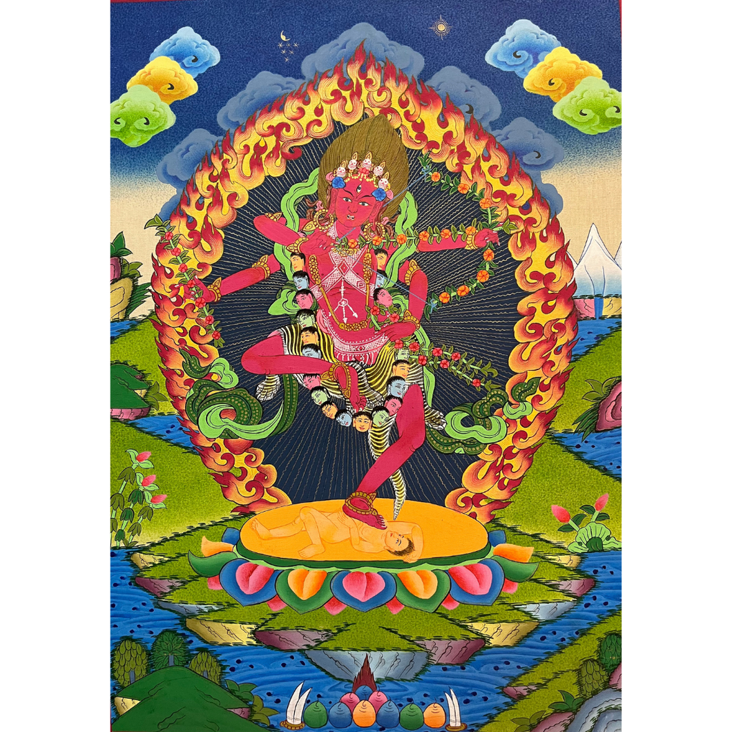 Kurkulla - Hand-painted Thangka