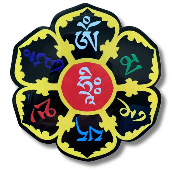 Compassion Mantra Lotus Sticker