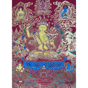 Manjushri - Hand-painted Thangka