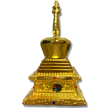 Load image into Gallery viewer, Golden Enlightenment Stupa - 12cm