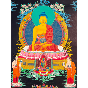 Shakyamuni Buddha - Hand-painted Thangka